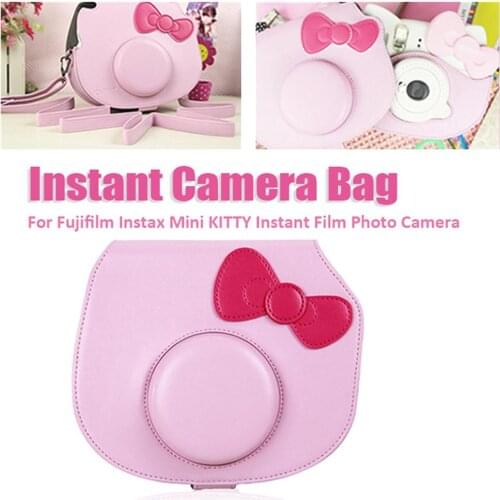 Mini Camera Bag Case Retro PU Leather Cover Camera Pouch Package With Shoulder Strap For Fujifilm Instax Instant Camera