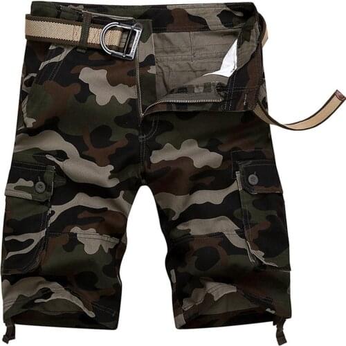 KANCOOLD short homme Mens 2021 Summer Fashion And Leisure Multi-pocket Camouflage Colour Overalls Shorts Sports Cargo Pants