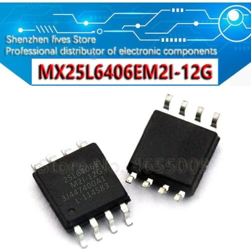 10piece 100% New 25L6406E MX25L6406E MX25L6406EM2I-12G sop-8 Chipset