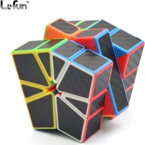 Carbon Fiber Sticker Speed Magic Cubes Puzzle Toy Children Kids Gift Toy Youth Adult Instruction