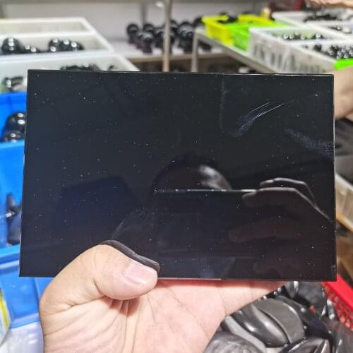 180*120*15mm Natural Obsidian Quartz Crystal Beautiful Lustrous Surface Stones For Home Office Desk Decoration +Pedestal