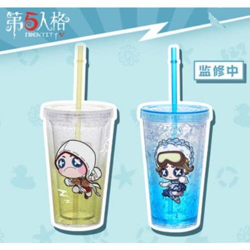 Identity V Original Survivor Gardener Emma Mercenary Naib AS Straw Cup 480ml Lovely Fashion Collection Cute Gift