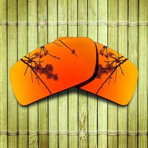 Polarized Replacement Lense For-Oakley Gascan Sunglasses Frame True Color Mirrored Coating - Fire Red Color Available