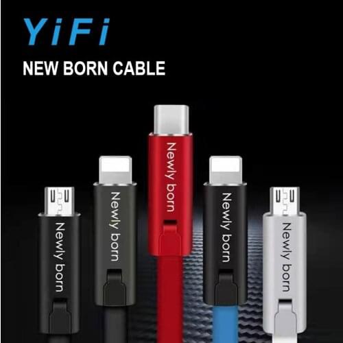 Repairable USB charging cable for Iphone Micro USB For Android and headphone TypeC For Android Mobile Phone Fast Charger Cable