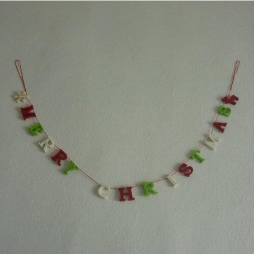 MERRY CHIRISTMAS Letter Ornament Christmas Tree Decor Colorful