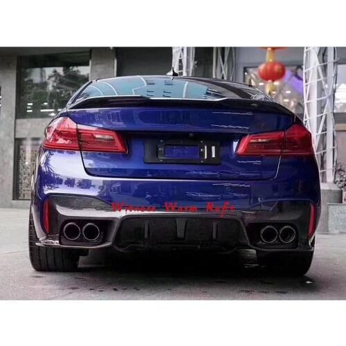 High Quality Carbon Fiber/FRP Rear bumper Diffuser Lip Spoiler splitter For BMW G30 G38 MTech M5 Style F90 body kit 2017 2018 19