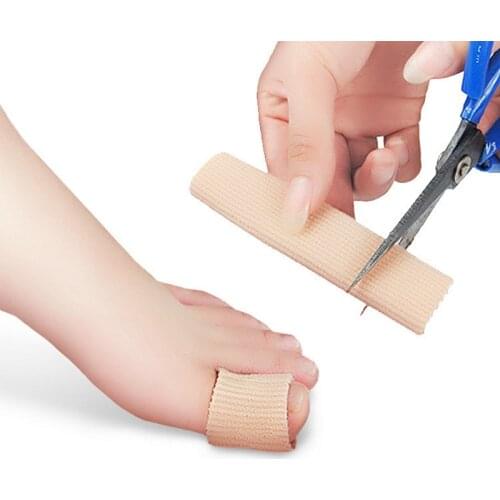 15cm Fabric Gel Tube Bandage Finger & Toe Protectors Foot Feet Pain Relief Guard for Feet Care Insoles Gel Toe Protector