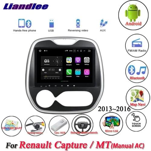 Car Android System For Renault Capture/MT Manual AC 2013-2016 Radio GPS Navigation Screen Multimedia Player