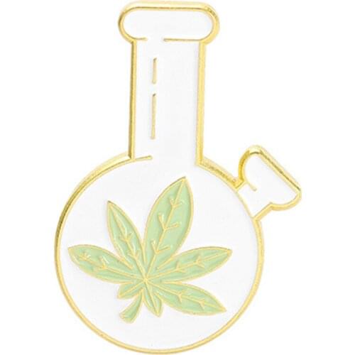 5pcs Brooch Pins Flower Vase Shape Backpack Badges Accessories Gifts For Women Men Jewelry Accessory