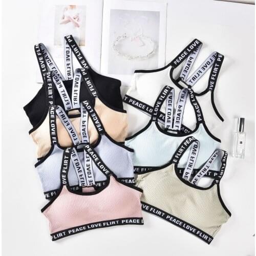 New elastic line cotton tube top bra sexy wrapped chest beauty underwear with chest pad lingerie