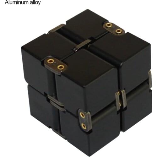 Aluminum Alloy Infinity Cube Fidget Cube Toy for Children Fidget Finger Anti Stress Killing Time Fidget Toys Infinite Cube