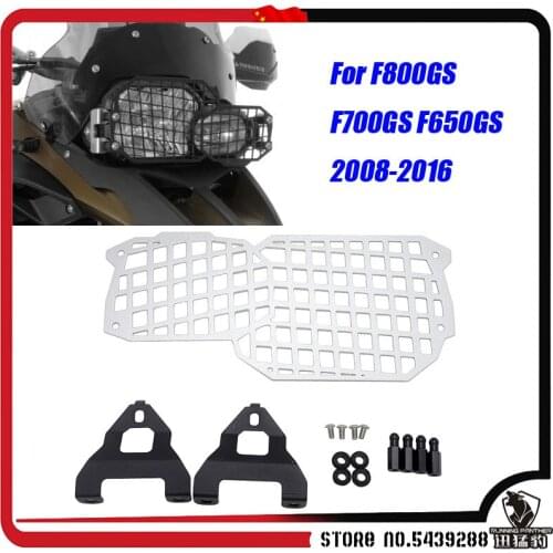 For BMW F800GS F700GS F650GS F800 GS F700 GS F650 GS 2008-2016 Motorcycle Headlight Grille Guard Cover Protector Stainless Steel