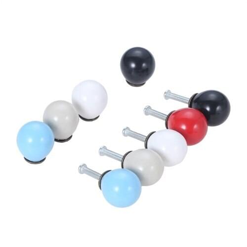 Dophee 10pcs Colorful Drawer Knobs Pulls Kitchen Cabinet Door Handle Kids Children Furniture Hardware 21*26mm