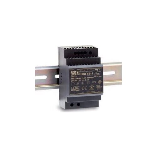 HDR-60-5 60W | 5V | 85-264VAC/120-370VDC HDR Track Switching Power Supply