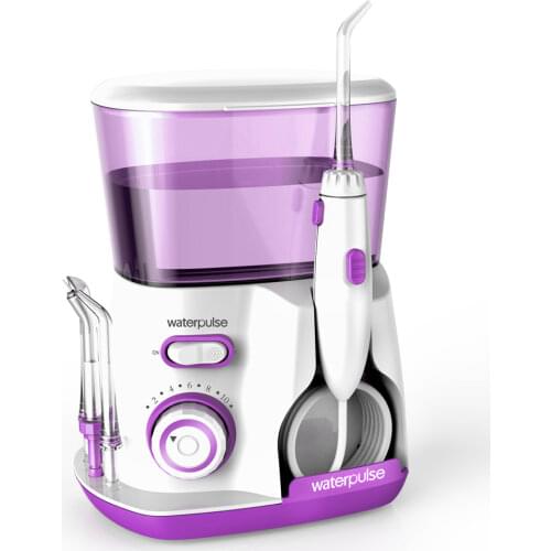 800ml 20-120PSI Dental Irrigator Power water Floss, 10 levels Oral Irrigator Hygiene Water Flosser + 5 Nozzles + Storage box