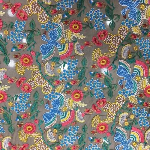 LASUI 1yard Black mesh LACE animal embroidery mesh fabric wide 150cm breathable DIY handmade accessroies night dressQ067