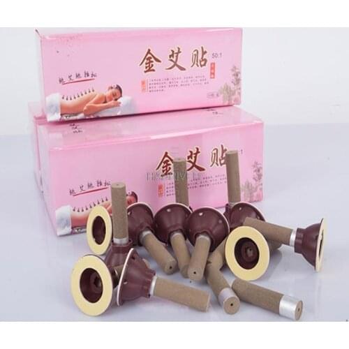 Moxa Candle Moxibustion Tube Paste Self-Stick Acupuncture Points Massager 50pcs/ Mini Moxa Moxibustion Acupoint Sticking
