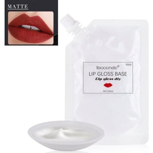 100ML Matte Lip Gloss Base Non-Stick DIY Lipstick Material Gel for DIY Lipgloss Base Bulk Wholesale Handmade Makeups Comestics