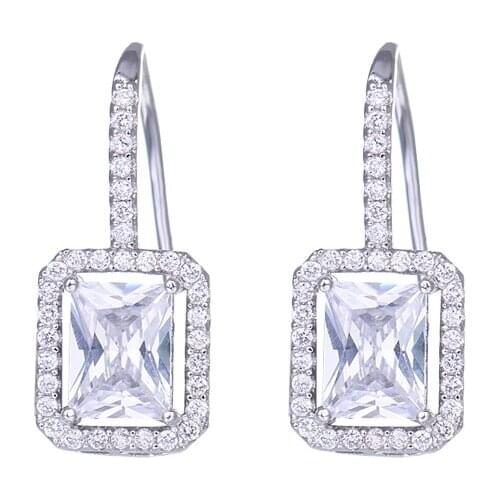Bettyue Fashion Geometry Two Color Choice Earring For Female Delicate Zirconia Dress-Up Banquet Charming Jewelry