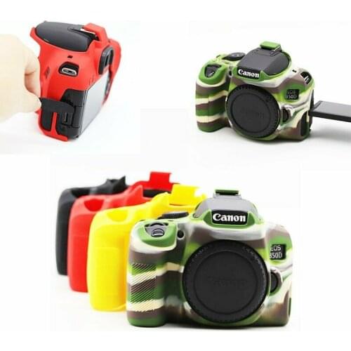 Soft Rubber Silicone Protection Camera Case Cover Camera Bag For Canon 850D T8i