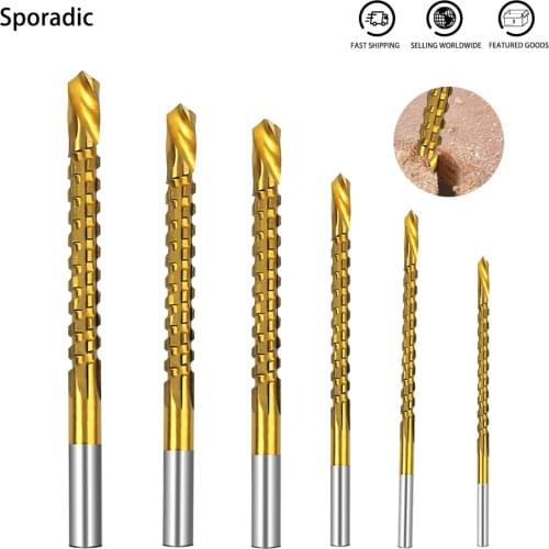 6pcs/set Cobalt Drill Bit Set Spiral Screw Metric Composite Tap Twist Drill Bit Set carpenter tools Metal Special Tap Drill Bit