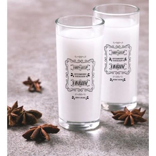 Personalized Colorful Printed I Bollywood The Lines You From Your Dad İsteyeceğim Dual Arrack Cup Seti-1