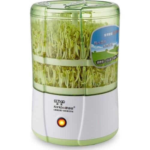 Fully-automatic Household Multifunctional Double Layer Bean Sprouting Machine Large Capacity Intelligent Thermostat