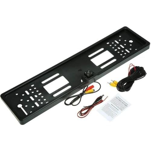 European Frame Rearview Camera HD 4led European License Plate Frame Camera Car Accessories