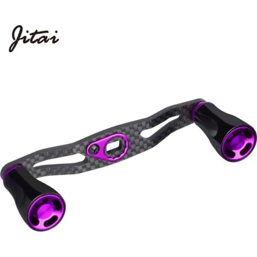Jitai Baitcasting Reel Handle Carbon Fibre Aluminum Alloy Knob For Fishing Reel Abu Daiwa Shimano high qualityTackle