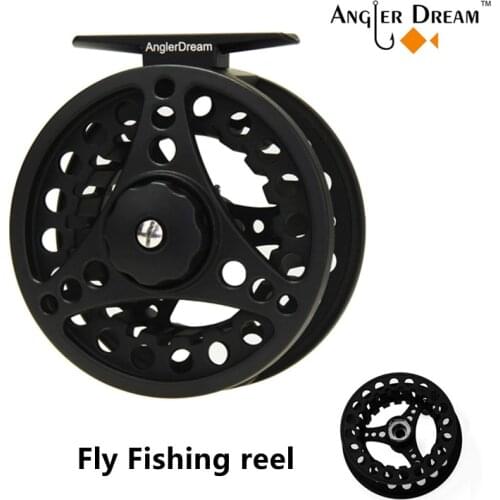 ANGLER DREAM Fly Fishing Reel ALC 1/2/3/4/5/6/7/8 WT Aluminum Alloy Large Arbor Smooth Spare Spool Fly Fishing Reel