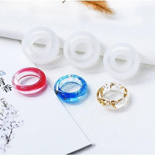 3pcs/lot Silicone DIY Ring Mold Making Resin Casting Jewelry Rings Mould Crafts