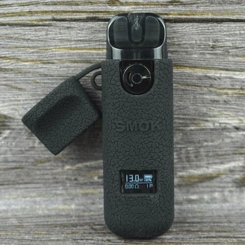 Silicone Soft Case for Smok Novo 4 25w 800mAh Texture Skin Protective Rubber Sleeve Shield Wrap Skin Shell Leather Stickers 2pcs