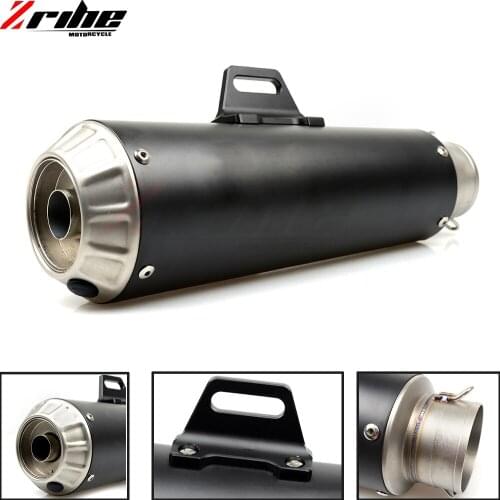 For Universal 36-51mm Motorcycle parts Exhaust Modified Motorbike Exhaust Pipe stainless steel F800 GS CB400 TMAX530 CBR125 Z800