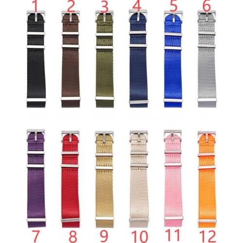 For Longines DW Omega Orange Red Pink Black High-quality Nylon Strap 20/22/24mm 12Colors Sweatproof Fashion High Grade Strap