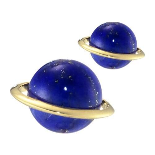 MLKENLY Blue earth earrings fashion 925 sterling silver small earrings fine jewelry for women daily Accessories