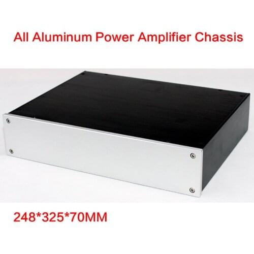 248*325*70MM DIY All-aluminum Power Amplifier Chassis WA83 Tube Amplifier Preamp Case Power Supply Shell Amplifier Enclosure