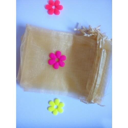 5000pcs gold organza gift bags 11x16cm party bags for women event wed Drawstring bag Jewelry Display Bag Pouch diy accessories