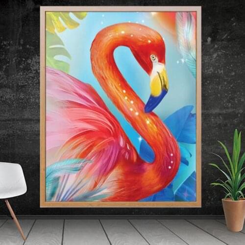 5D DIY Diamond Painting Flamingo Full Square/Round Drill Animal 5D Diamond Embroidery Rhinestone Picture Diamond Mosaic Gift