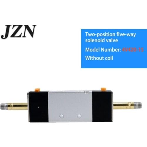 Free shipping ( 1 PCS ) 4V420-15 solenoid pneumatic valve cylinder commutation control double coil two five-way