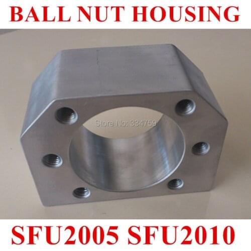 Free Shipping of ballscrew nut housing bracket holder for SFU2005 SFU2010 Aluminium Alloy Material CNC parts