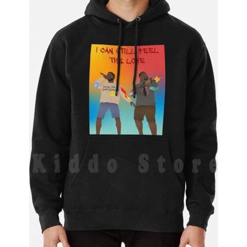 Kids See Ghosts-" Feel The Love " hoodie long sleeve Kanye Ye Ksg Kids See Ghosts Pusha T Feel The Love Ghosts