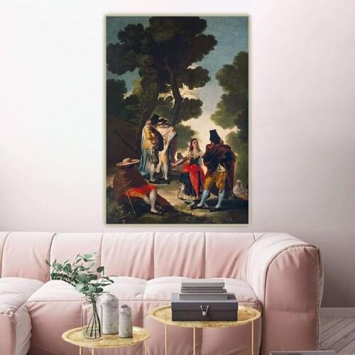 Francisco Goya"Walk Through Andalusia"Canvas Oil Painting Western Art Decor Poster Wall Aesthetic Home Decoration