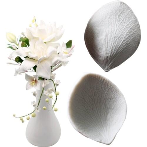 Simulated Gardenia sugar flower double-sided venation pattern die WMJ-842