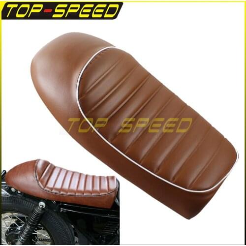 Brown Motorcycle Retro Seat Cushion Vintage Comfortable Hump Saddle For Honda CG125 Seat Cushion