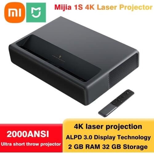 Xiaomi Mijia 1S 4K Laser Projector 150-inch 2000 ANSI Lumens Screen Projector With The T968-H CPU And 2 GB RAM 32 GB Storage
