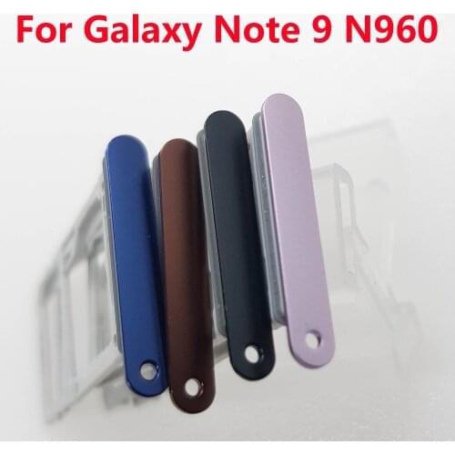 Single Dual Sim Card Tray Slot Micro SD Card Tray with Gasket Sim Tray For Samsung Galaxy Note 9 N960 N960F N960FD N960U