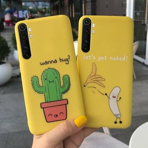 Cute Cactus Banana For Xiaomi Mi Note 10 Lite Case Mi Note 10 Lite Pro Back Cover Silicone Soft Fundas Mi Note10 Pro Phone Cases