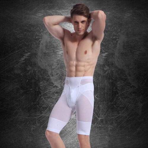Fashion 2020 Summer Casual skinny Mens fitness tight Carry buttock body thin leg movement breathable Shapers