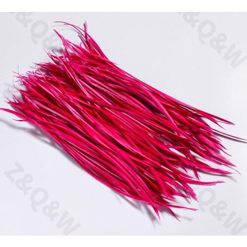 Natural 6-8 inches (15-20CM) goose feather monofilament edge feather dyed deep plum red 100-500pcs DIY craft jewelry decoration