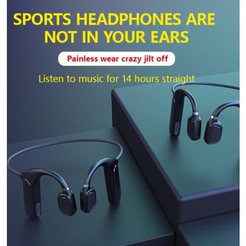 2021 New Headphones Portable With Bone Conduction Earphones Bluetooth Earphone Wireless Headset Sport Waterproof Earbuds
